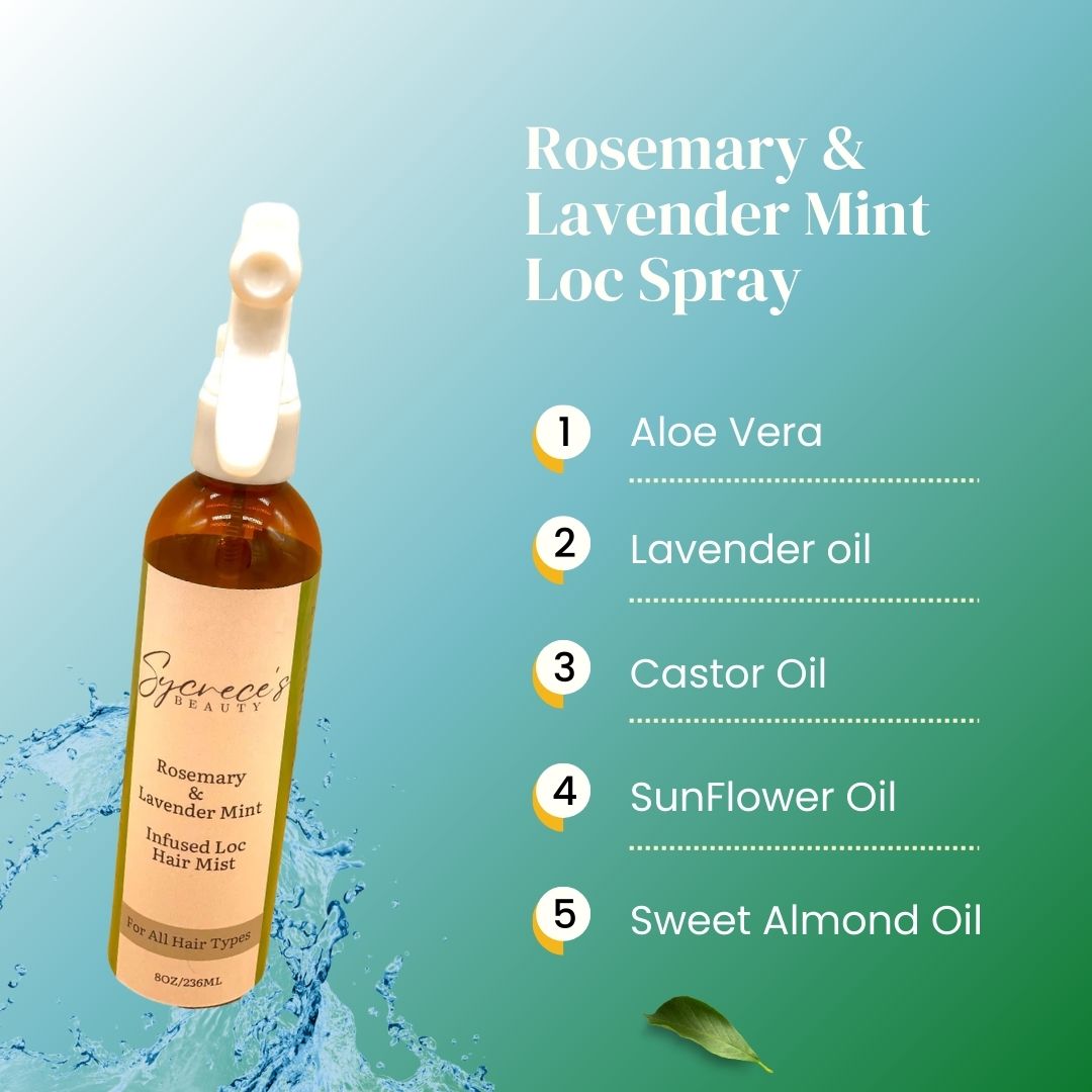 Rosemary & Lavender Mint Infused Loc Hair Mist