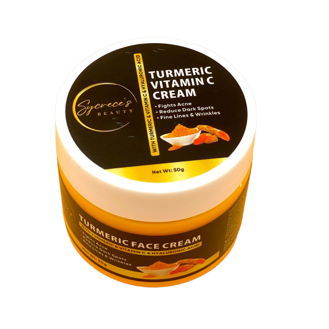 Turmeric Vitamin C & Hyaluronic Acid Dark Spot Brightening Facial Cream