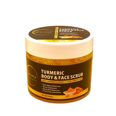 Turmeric Honey & Aloe Vera Dark Spot Brightening Face & Body Scrub