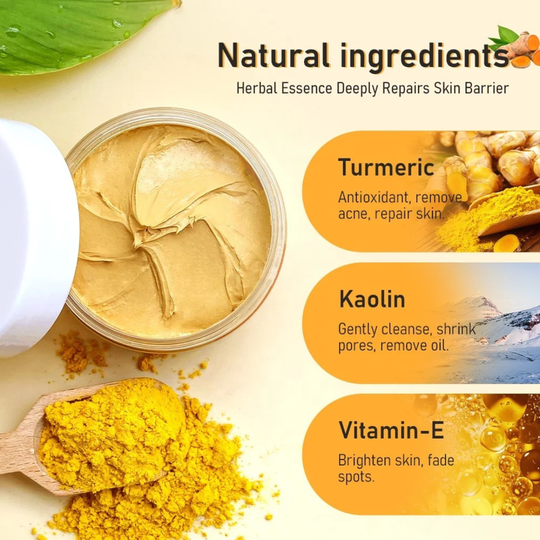 Turmeric Vitamin C & Aloe Vera Dark Spot Brightening Clay Mask