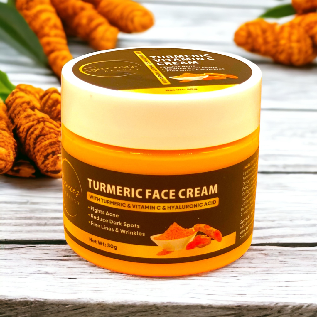 Turmeric Vitamin C & Hyaluronic Acid Dark Spot Brightening Facial Cream