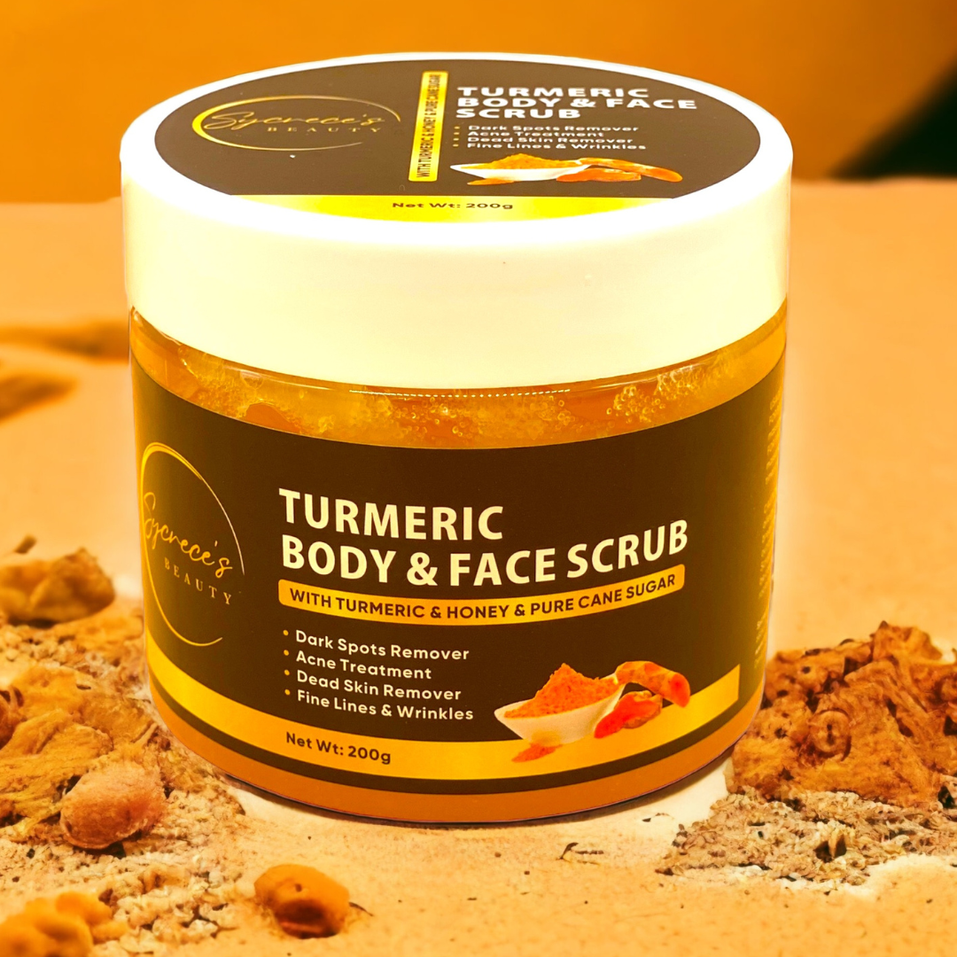 Turmeric Honey & Aloe Vera Dark Spot Brightening Face & Body Scrub