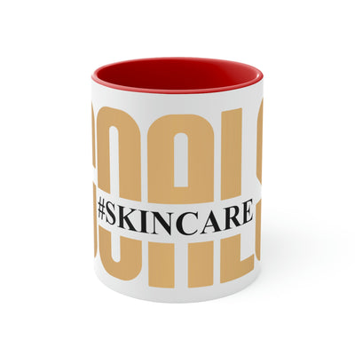 #Skincare Goals Accent Coffee Mug, 11oz