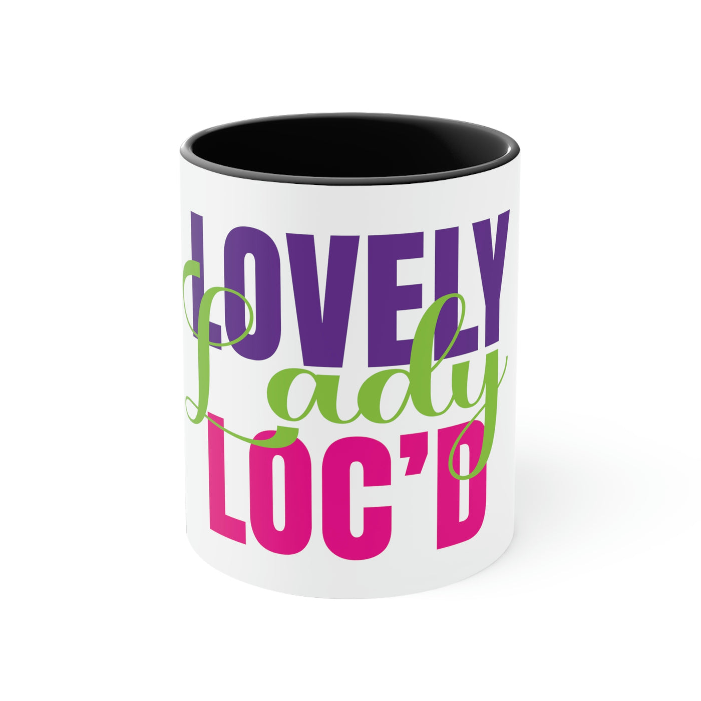 Lovely Lady Loc'd Accent Coffee Mug, 11oz