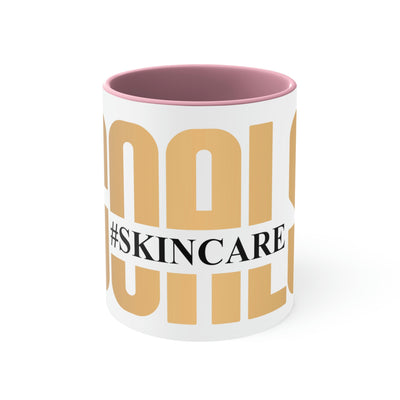 #Skincare Goals Accent Coffee Mug, 11oz